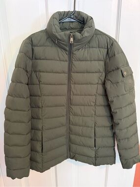 Ralph Lauren Olive Quilted Puffer Jacket